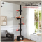 Adjustable Height Cat Tree Floor To Ceiling Cat Tower With Condo Hammock 7
