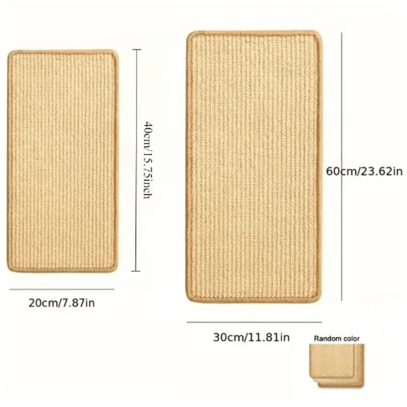 Natural Sisal Cat Scratcher Mat Floor Scratch Pad For Furniture Protection 1