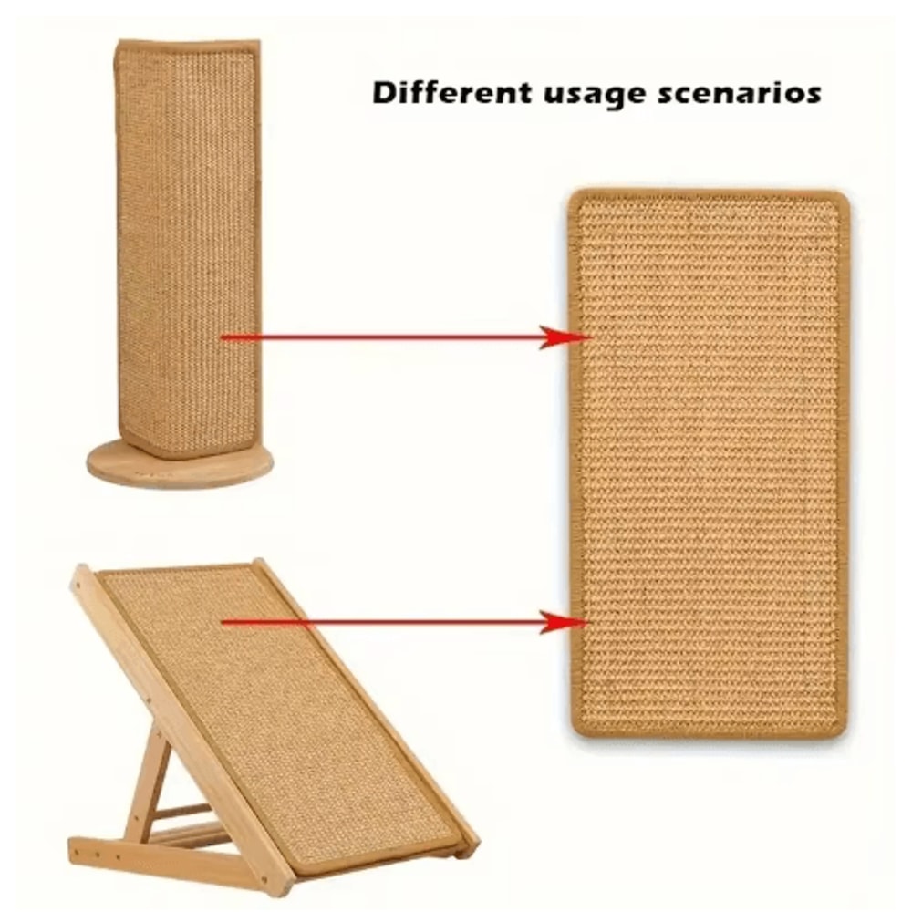 Natural Sisal Cat Scratcher Mat Floor Scratch Pad For Furniture Protection 3