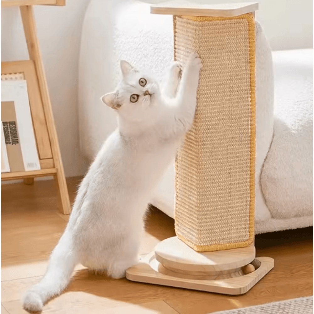 Natural Sisal Cat Scratcher Mat Floor Scratch Pad For Furniture Protection 0