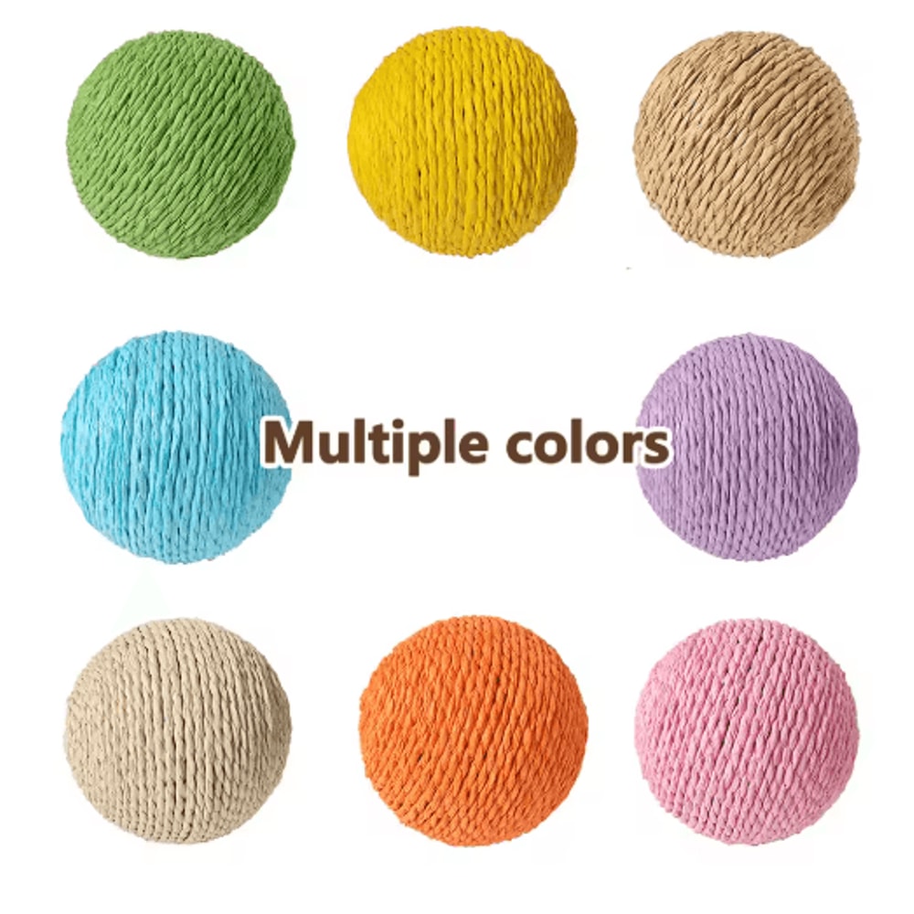 Interactive Sisal Cat Scratching Ball Toy For Kittens Indoor Cats 0