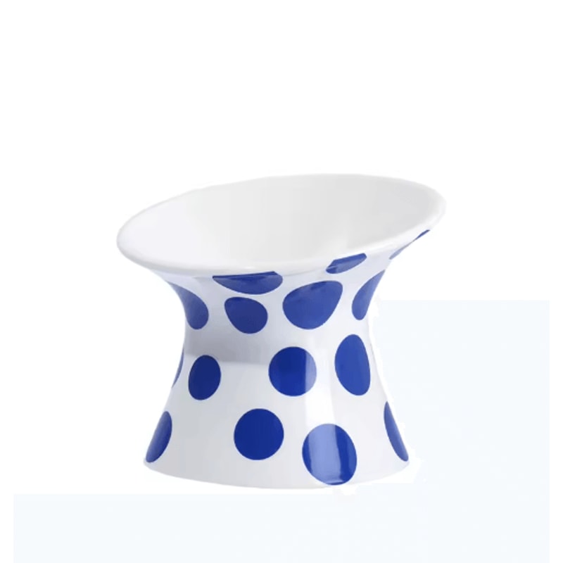 Elevated Ceramic Cat Bowls AntiTip Pet Food Water Dish Set 4
