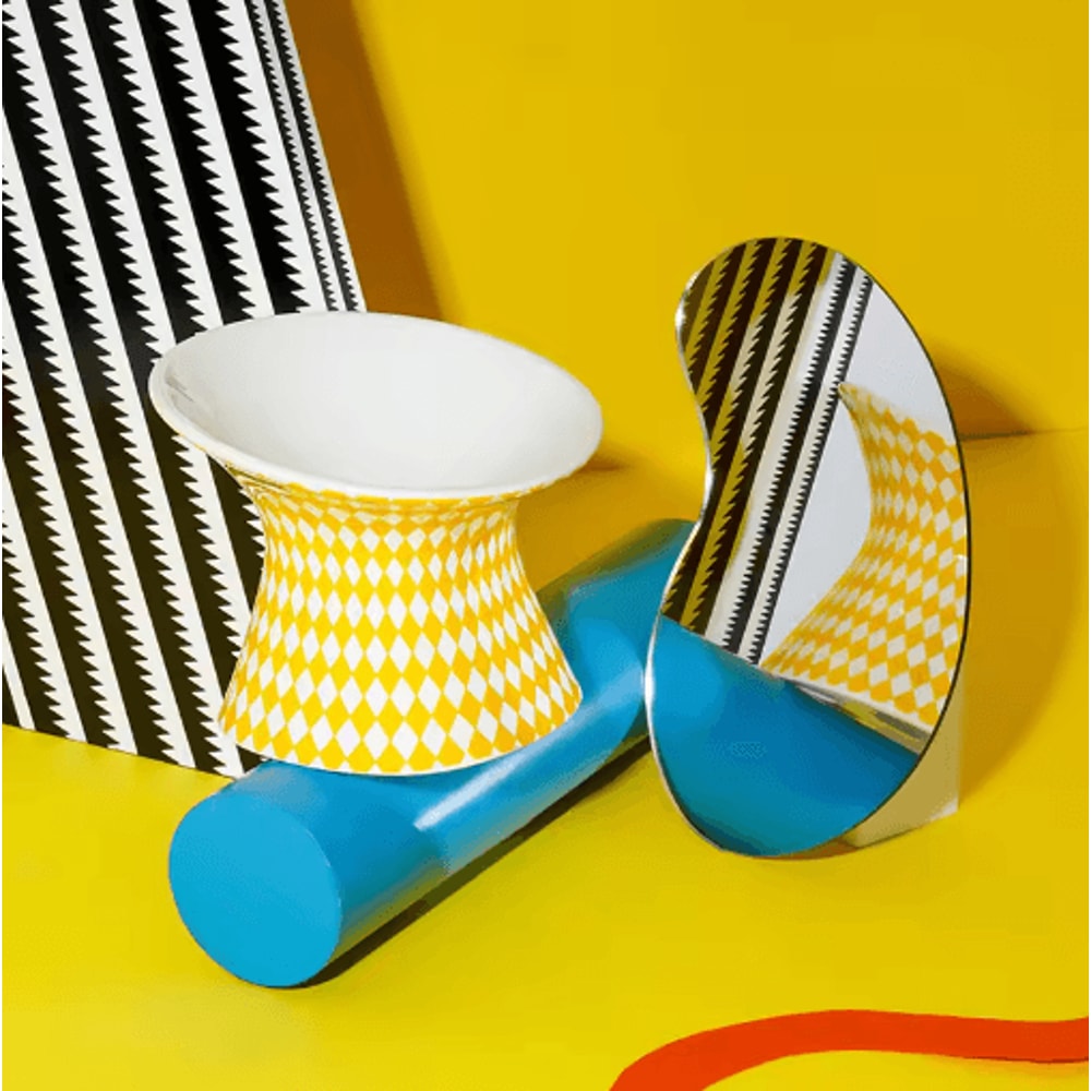 Elevated Ceramic Cat Bowls AntiTip Pet Food Water Dish Set 6