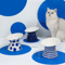 Elevated Ceramic Cat Bowls AntiTip Pet Food Water Dish Set 0