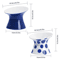Elevated Ceramic Cat Bowls AntiTip Pet Food Water Dish Set 9