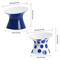 Elevated Ceramic Cat Bowls AntiTip Pet Food Water Dish Set 9