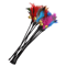 5PCS Interactive Cat Wand Toy Set With Colorful Feather Bell Teasers 1