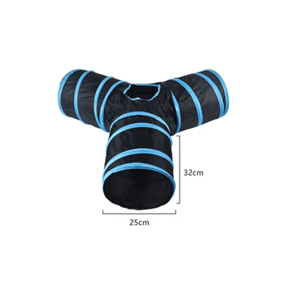 Rainbow Cat Tunnel Collapsible Interactive Play Tube For Cats Puppies 14