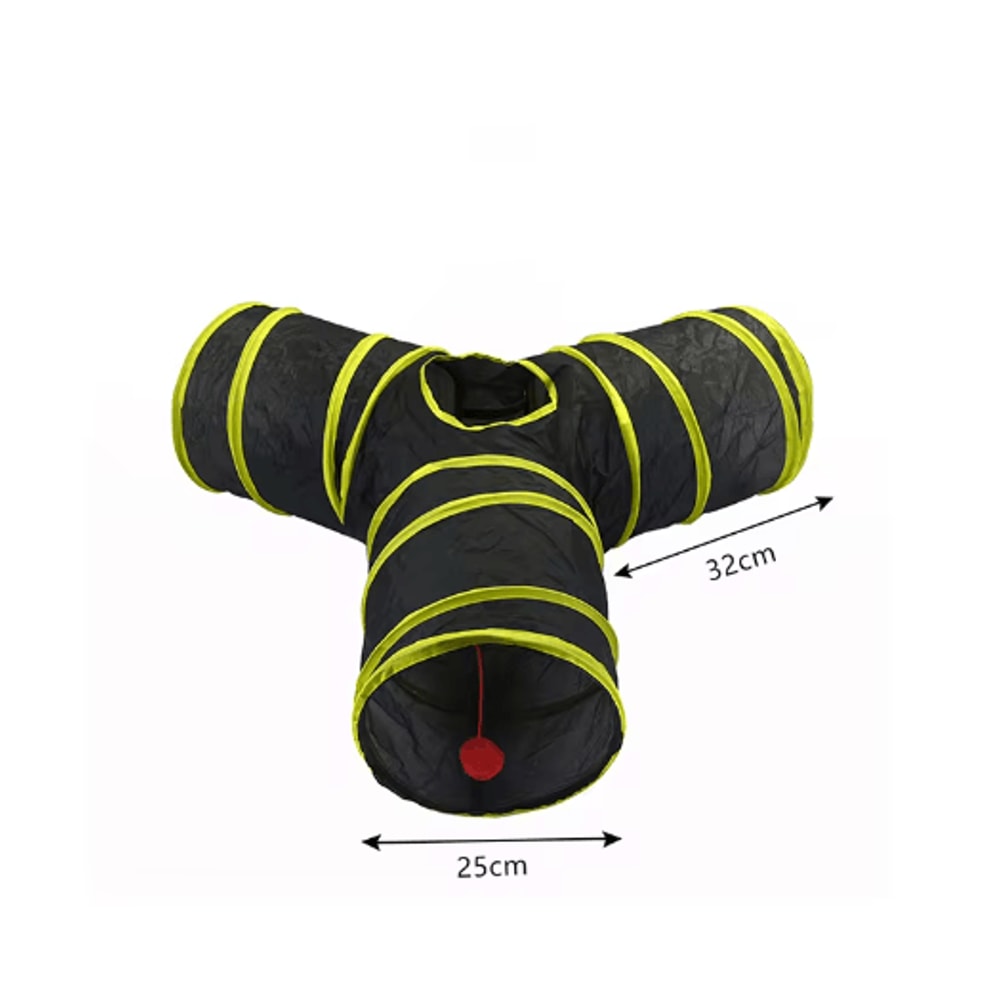 Rainbow Cat Tunnel Collapsible Interactive Play Tube For Cats Puppies 15