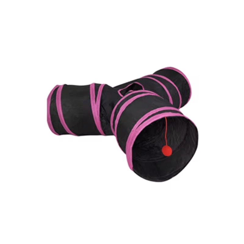 Rainbow Cat Tunnel Collapsible Interactive Play Tube For Cats Puppies 16