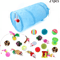 Rainbow Cat Tunnel Collapsible Interactive Play Tube For Cats Puppies 4
