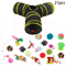Rainbow Cat Tunnel Collapsible Interactive Play Tube For Cats Puppies 5