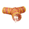 Rainbow Cat Tunnel Collapsible Interactive Play Tube For Cats Puppies 19