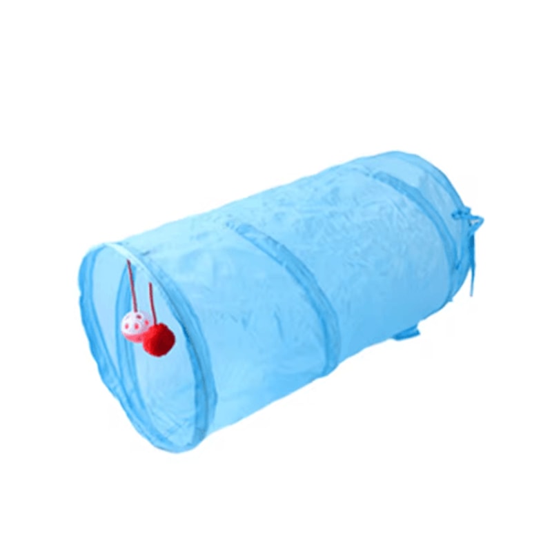Rainbow Cat Tunnel Collapsible Interactive Play Tube For Cats Puppies 24