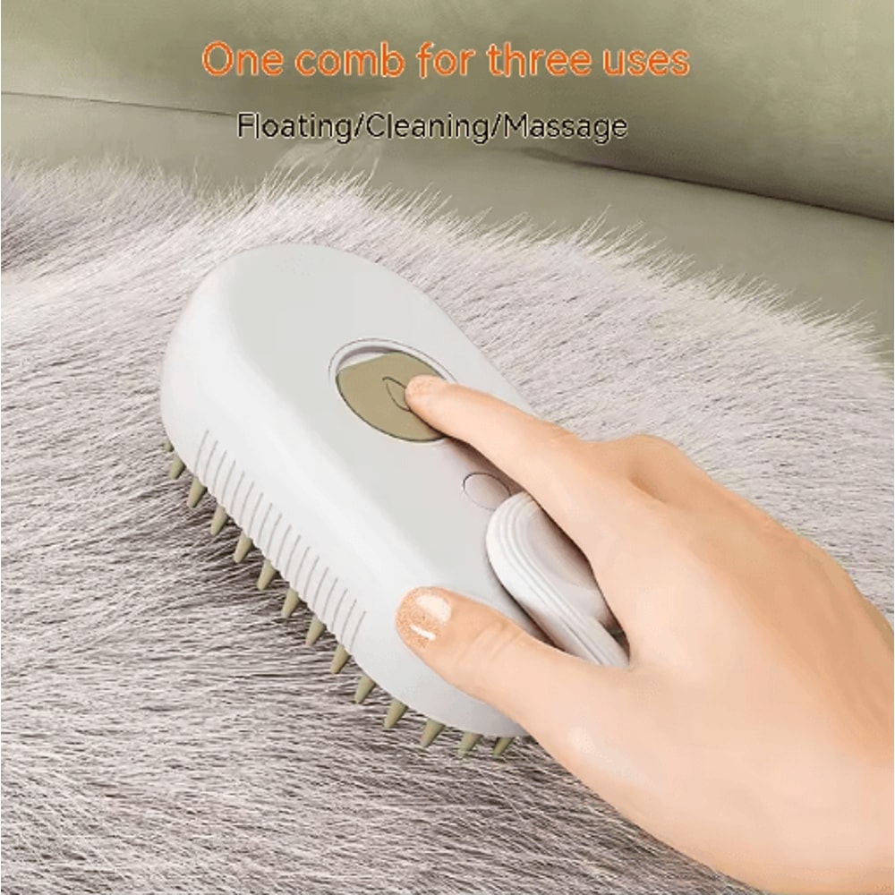 Electric Pet Spray Comb For Cats Dogs With Self Cleaning Massage Brush 8