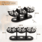 Elevated Cat Feeder With Solid Wood Frame Stainless Steel Bowls 4