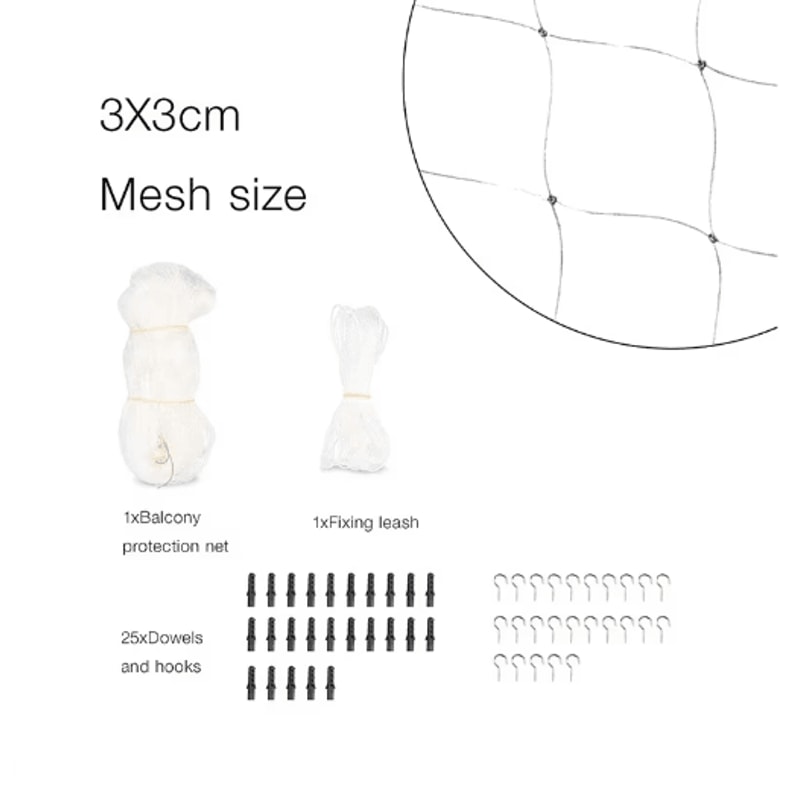 Protective Cat Safety Net For Balcony Window Garden Fall Prevention 4