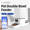6L Smart WiFi Automatic Pet Feeder With Double Bowl Timed Feeding 2
