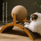 2in1 Wooden Cat Scratching Ball Sisal Scratch Board Toy 0