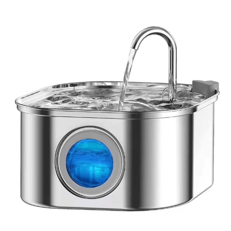 32L Stainless Steel Cat Water Fountain Automatic Pet Drinking Dispenser 3
