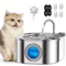 32L Stainless Steel Cat Water Fountain Automatic Pet Drinking Dispenser 0