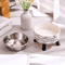 Stainless Steel Elevated Pet Bowls Raised Food Water Dish Set 11