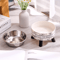 Stainless Steel Elevated Pet Bowls Raised Food Water Dish Set 11
