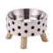 Stainless Steel Elevated Pet Bowls Raised Food Water Dish Set 2