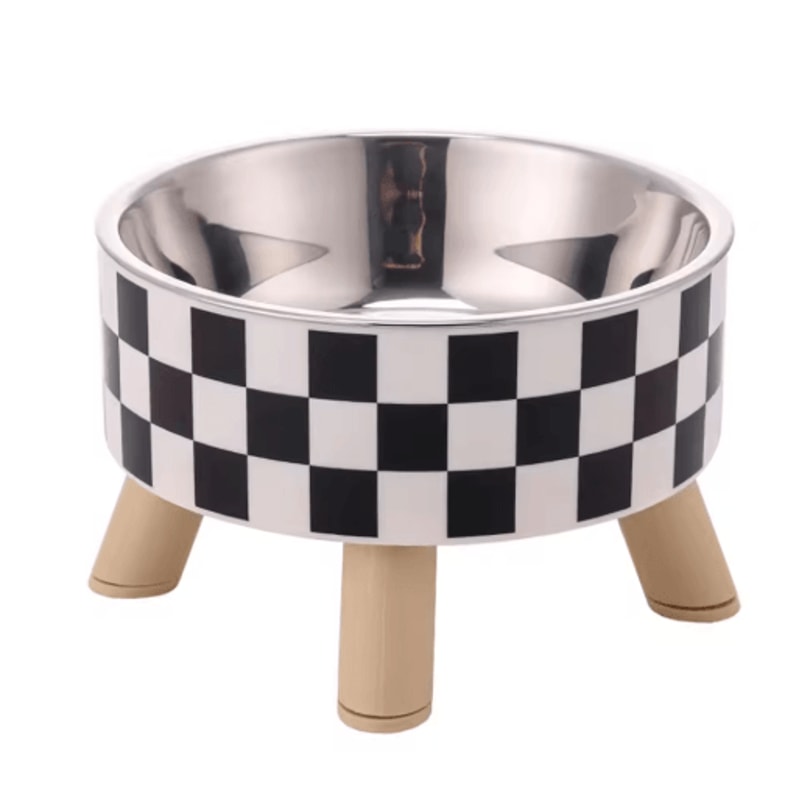 Stainless Steel Elevated Pet Bowls Raised Food Water Dish Set 3