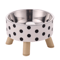 Stainless Steel Elevated Pet Bowls Raised Food Water Dish Set 7
