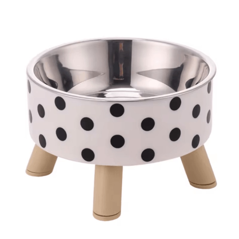 Stainless Steel Elevated Pet Bowls Raised Food Water Dish Set 7