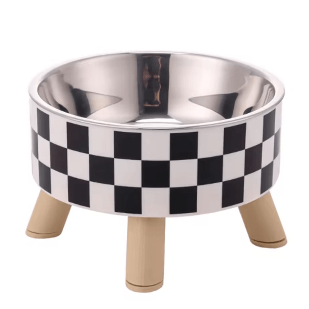 Stainless Steel Elevated Pet Bowls Raised Food Water Dish Set 8