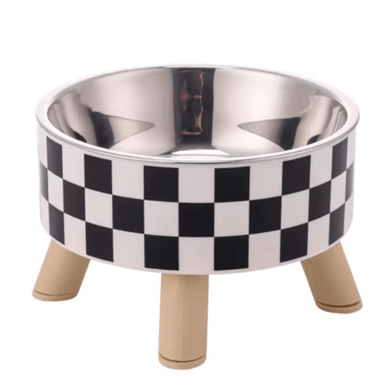 Stainless Steel Elevated Pet Bowls Raised Food Water Dish Set 8