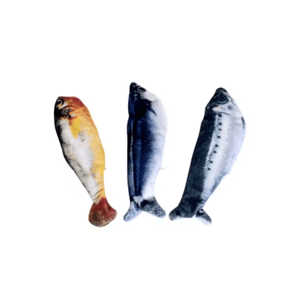 Interactive Flopping Fish Cat Toy With Motion Sensor Wagging Tail Action 1