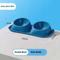 Stainless Steel Double Pet Bowl With NonSlip Elevated Neck Protection Design 3
