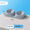 Stainless Steel Double Pet Bowl With NonSlip Elevated Neck Protection Design 5