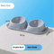 Stainless Steel Double Pet Bowl With NonSlip Elevated Neck Protection Design 5