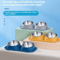 Stainless Steel Double Pet Bowl With NonSlip Elevated Neck Protection Design 0