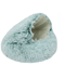 Soft Plush Covered Cat Bed Warm Round Sleeping Cave For Cats Small Dogs 2