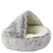 Soft Plush Covered Cat Bed Warm Round Sleeping Cave For Cats Small Dogs 4