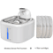 AquaSense Wireless Cat Water Fountain With Motion Sensor Stainless Steel Tray 1