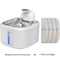 AquaSense Wireless Cat Water Fountain With Motion Sensor Stainless Steel Tray 1