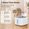 AquaSense Wireless Cat Water Fountain With Motion Sensor Stainless Steel Tray 0
