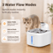 AquaSense Wireless Cat Water Fountain With Motion Sensor Stainless Steel Tray 0