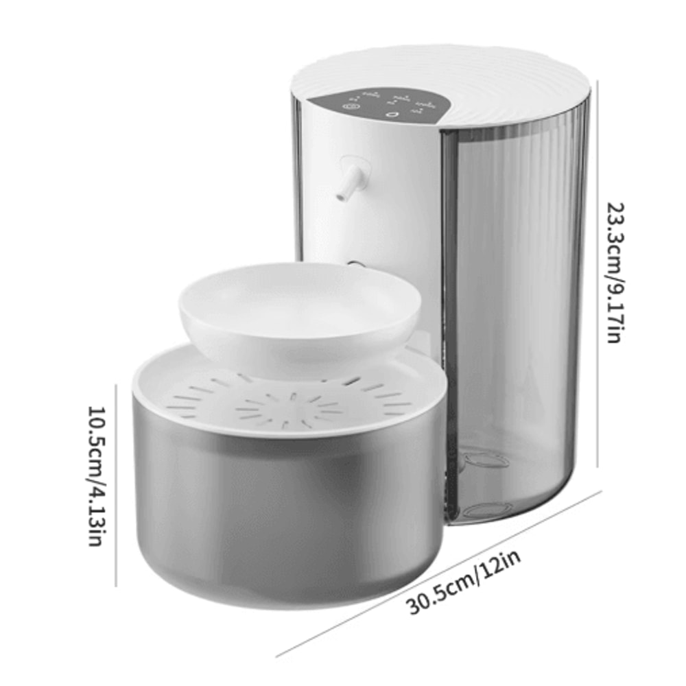 PureFlow SelfCleaning Pet Water Dispenser With Clean Dirty Water Separation 4