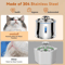 ClearFlow Stainless Steel Pet Water Fountain With Motion Sensor Quiet Filtration 8