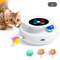 PlayPounce 2in1 Smart Interactive Cat Toy With Automatic Feather Rolling Ball 1