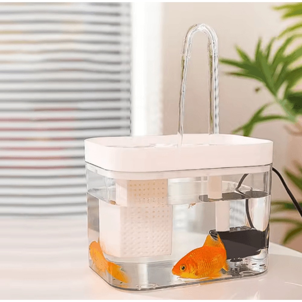 CrystalFlow Transparent Automatic Pet Water Fountain With Circulating Fresh Water 6