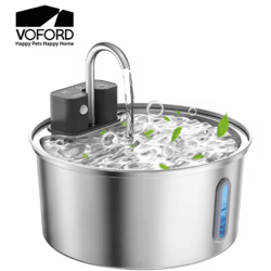 voford 3.2l automatic stainless steel cat water fountain – wireless sensor pet water dispenser