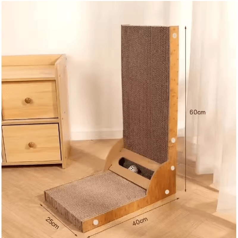 Detachable Wooden Cat Scratching Post Claw Grinding Toy Furniture Protector 3